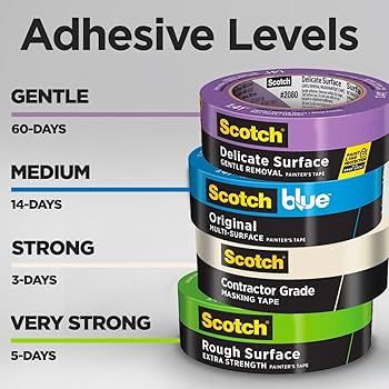 Scotch Painter's Tape Contractor Grade Masking Tape, 6 Rolls